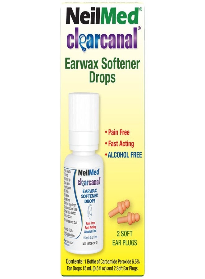 NeilMed ClearCanal Earwax Softener Drops 15mL-Non-irritating. Easy, Safe, Gentle Way to Soften, Loosen, and Remove Excessive Built-up Ear Wax - Image 2